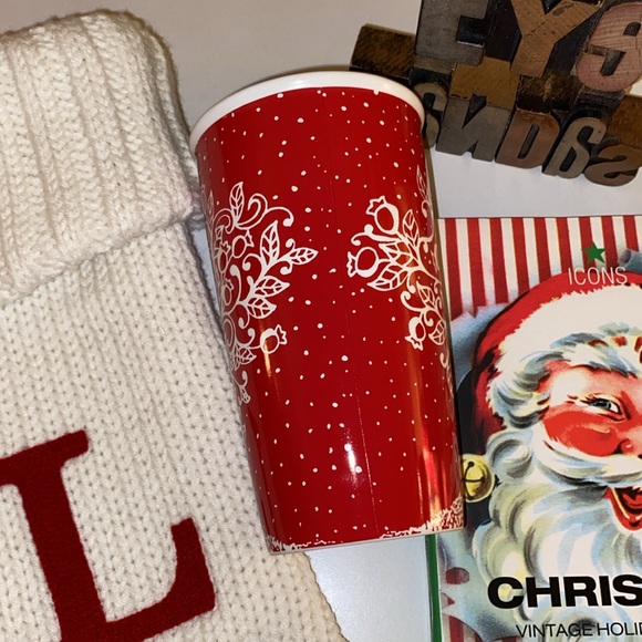 🆕🎄☕️🧜♀️STARBUCKS 12 oz. 2016 Candy Cane Motif Ceramic Cup with Swivel Lid - Picture 8 of 8